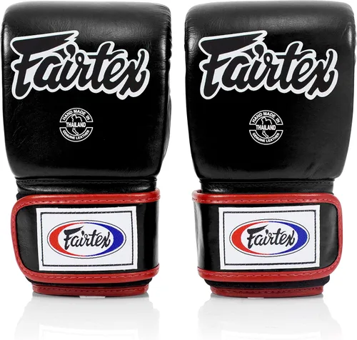 Miniatura 3 de Fairtex TGO3 - Guantes de boxeo Muay Thai para hombres, mujeres, niños, diseño especial de pulgar abierto, guantes de MMA, kickboxing, gimnasio