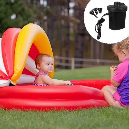 Miniatura 8 de Sosoport Bomba de aire eléctrica portátil recargable por USB, inflador compacto para flotadores de piscina, colchones de aire, inflado rápido