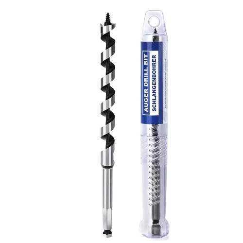 Miniatura 13 de Broca de 1-1/2 x 11.8 pulgadas para barrenar madera, Broca de 38x300 mm hexagonal larga para madera, madera dura, embarcaciones