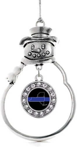 Miniatura 207 de Inspired Silver - Roller Queen - Adorno de Navidad plateado - Adorno circular para árbol de Navidad con circonita cúbica - Decoración colgante