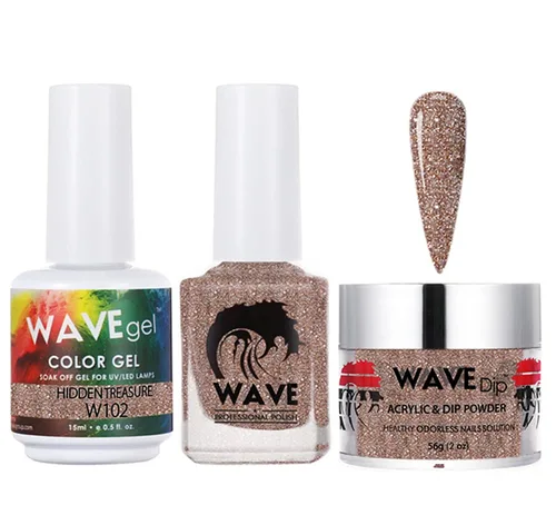 Miniatura 129 de WAVEGEL - Juego de gel de remojo, laca de uñas y polvo acrílico a juego - Colección Simplicity - #P109 Blizzard