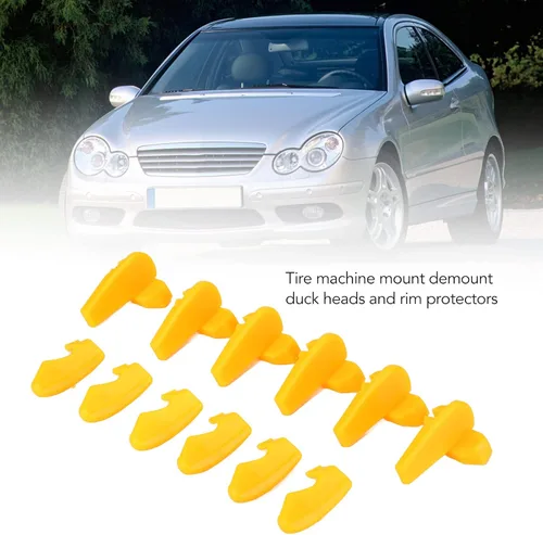 Miniatura 3 de Protector de máquina de neumáticos, 6 pares de insertos de plástico para cambiador de neumáticos, protector de borde de llanta de rueda para montar