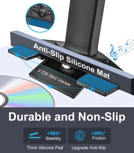Miniatura 5 de GDZN Soporte para tableta para ranura de CD de automóvil, altura ajustable, soporte para tableta con brazo telescópico compatible con iPad Pro 12.9