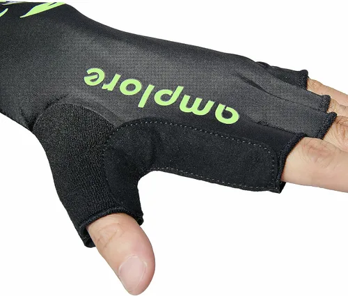 Miniatura 3 de Amplore Guantes de ciclismo de medio dedo, guantes de bicicleta de carreras, BMX, guantes de verano para mujer y hombre, guantes de bicicleta