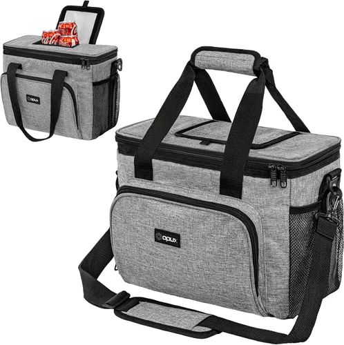 Miniatura 18 de OPUX Bolsa térmica suave, térmica y plegable con aislamiento térmico para hombres, trabajo, campamento, playa, viajes, portátil, suave, a prueba