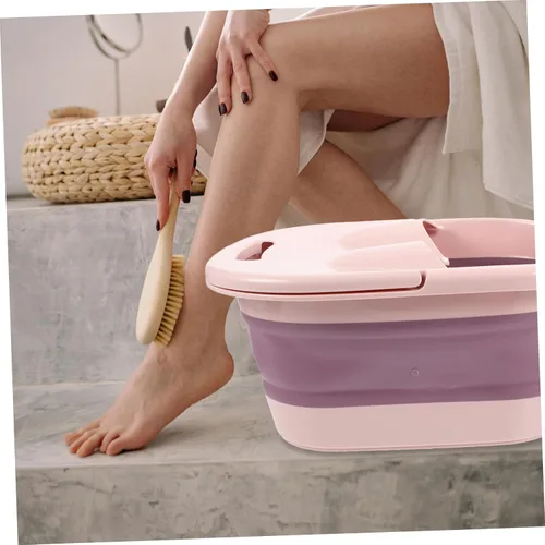 Miniatura 2 de 1 pieza de baño de pies de viaje para pies de baño de pies spa cubo de pies balneario de pies bañera masajeador de pies para pies bañera multiusos