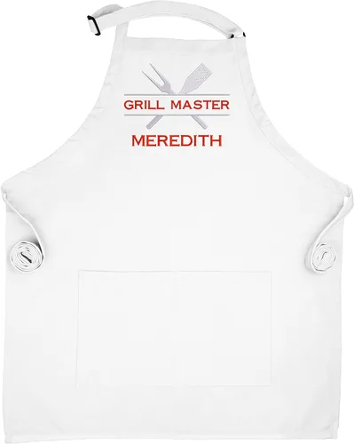 Miniatura 6 de Grill Master Custom Apron With Pockets Embroidered BBQ Apron For Men