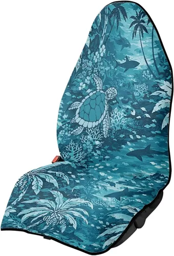 Miniatura 11 de Yewattles Turtle - Protector de toalla impermeable para asiento de automóvil, protector para después de correr, nadar, entrenamiento, Tortuga