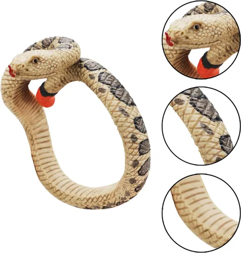 Miniatura 3 de 2 pulseras de serpiente de Halloween, pulsera de serpiente complicada, juguete de broma de pitón para Halloween, día de los inocentes, fiesta