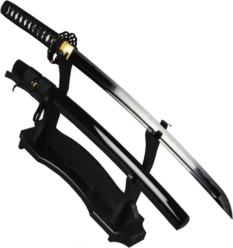 Espada samurái Wakizashi hecha a mano, Katana de espiga completa, espada media, cuchillos japoneses hechos a mano listos para la batalla
