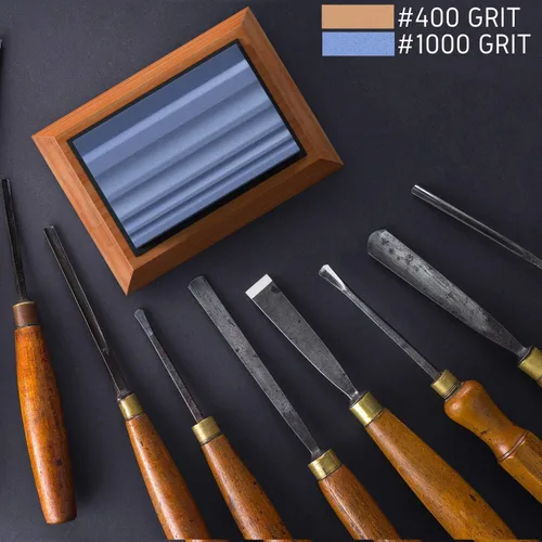 Miniatura 7 de Sharp Pebble Dos Lados 1000/6000 Grit Cuchillo Afilar Piedra y Carpintería Grano Dual Grit Afilar Piedras Grano 400 & 1000