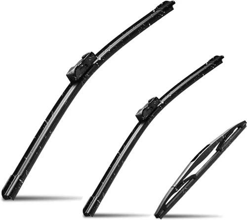 Miniatura 17 de Juego de 3 limpiaparabrisas de repuesto para GMC Terrain Chevy Equinox 2010-2017, 24 + 17 + 13 pulgadas (juego de 3)