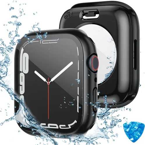 Miniatura 8 de Tensea - Funda protectora de pantalla impermeable para Apple Watch (2 en 1) para Apple Watch Serie SE 7, 5, 4, accesorios de 41 mm, iWatch protector
