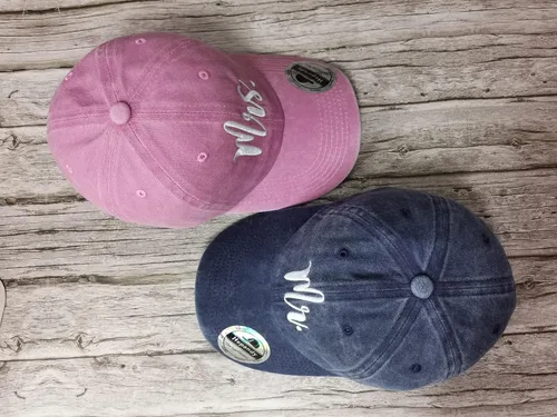 Miniatura 7 de Hepandy Sombreros de béisbol Mr and Mrs para hombre y mujer