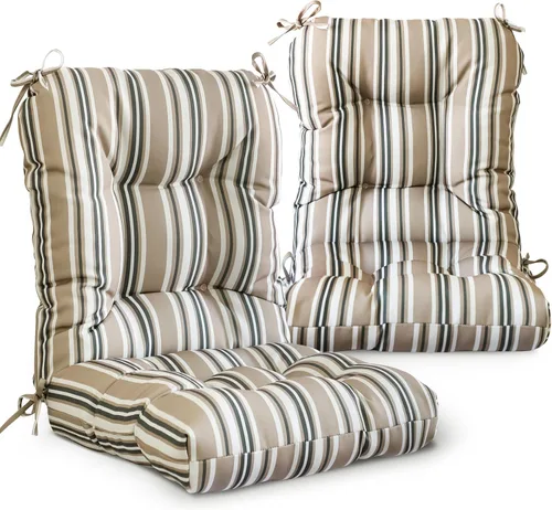 Miniatura 11 de EAGLE PEAK Cojín Acolchado para Silla de Exterior/Interior para Asiento/Respaldo, Juego de 1, 42'' x 21'', Azul Claro