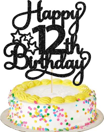 Miniatura 29 de 1 paquete de decoración de pastel de feliz 15 cumpleaños, topper de pastel dorado con purpurina Mis Quince 15, saludos a 15 años, adorno de pastel