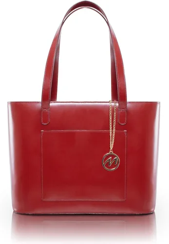 McKlein Aldora - Bolso de piel para mujer con bolsillo para tablet