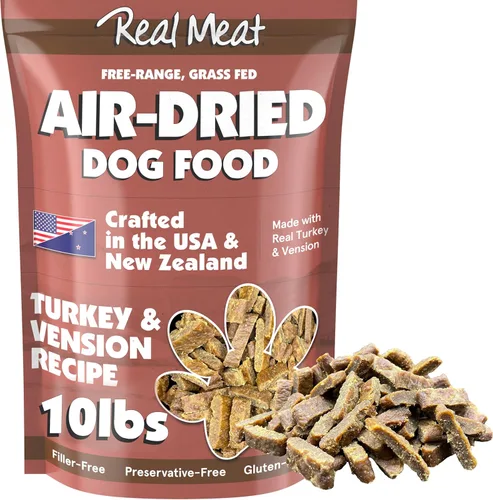 Miniatura 15 de TRMC Real Meat Alimento para Perros Secado al Aire con Carne de Res Real - Bolsa de 2 lb de Alimento para Perros Real Sin Cereales Elaborado