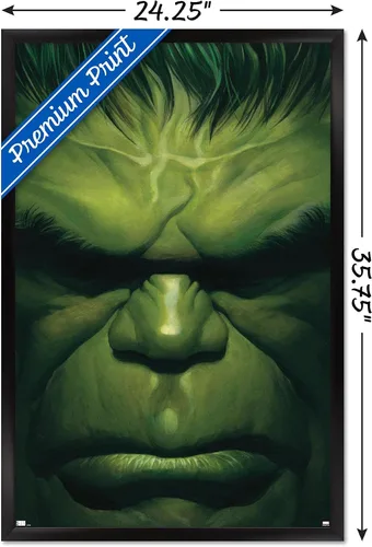 Miniatura 3 de Marvel Comics Hulk - Póster de pared de The Immortal Hulk #18, 34 pulgadas de largo x 22.4 pulgadas de ancho, versión enmarcada en negro Versión