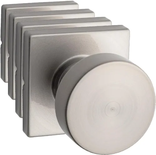 Miniatura 24 de Kwikset Pismo Manija de privacidad para puerta, para interiores, con cerradura, sin llave, con protección Microban, para baño y dormitorio, negro
