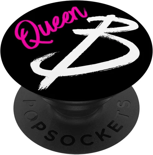 Queen B - PopSockets Agarre y Soporte para Teléfonos y Tabletas, Negro