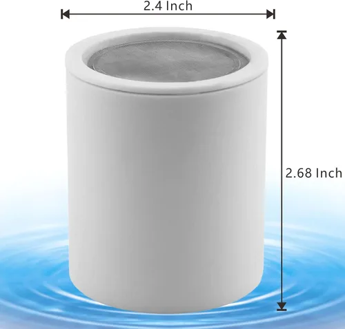 Miniatura 3 de Paquete de 2 cartuchos filtrados de ducha de 18 etapas, cartucho de filtro de cabezal de ducha multietapa de repuesto – Filtro de ducha universal
