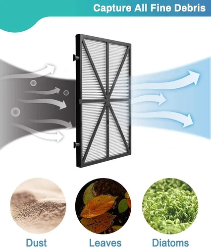Miniatura 2 de 9991432R4 Filtro limpiador de piscina compatible con Dolphin m400, m500, Nautilus CC Plus, paquete de 4 filtros ultrafinos de repuesto robótico