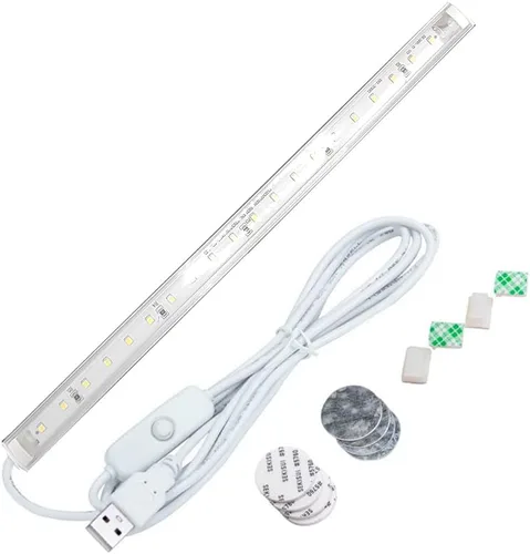 Miniatura 9 de Iluminación LED para debajo del gabinete, barra de tira de luz LED de 12 pulgadas, luz LED USB blanca cálida de 3000 K, pequeña iluminación LED
