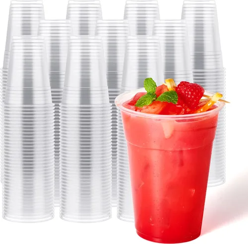 Miniatura 10 de JOLLY CHEF Paquete de 390 vasos de plástico transparente de 12 onzas, vasos desechables para café helado, batido, bebidas frías
