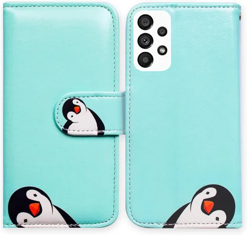 Miniatura 24 de Bcov Funda para Samsung Galaxy A53, diseño de pájaro negro y verde con tapa para teléfono con ranura para tarjeta y soporte para Samsung Galaxy A53