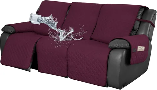 Miniatura 24 de Easy-Going Funda impermeable para sillón reclinable de gran tamaño con bolsillo, 1 funda de sofá reversible para sillón reclinable, protector