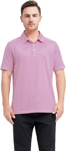 Miniatura 2 de Golf Shirts for Men Dry Fit Short Sleeve Print Performance Moisture Wicking Polo Shirt