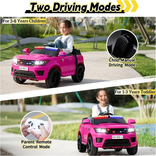 Miniatura 5 de TOBBI Coche de paseo para niños de 12 V con control remoto, funciona con pilas, autos eléctricos para niñas de 1 a 8 años para conducir
