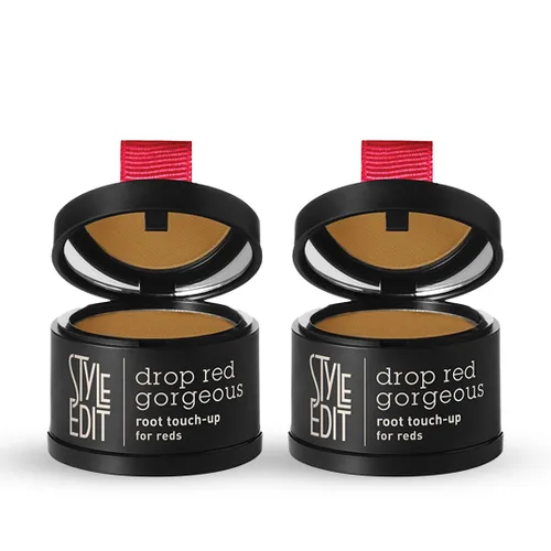 Miniatura 14 de Style Edit Polvo de retoque de raíz para cabello marrón claro Color de cabello para cubrir canas y raíces Polvo de línea capilar con infusión