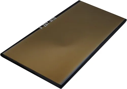 Miniatura 2 de Best Welds - Lente de soldadura de repuesto de vidrio endurecido dorado, placa de filtro pasivo avanzada de 2 pulgadas x 4-1/4 pulgadas, sombra 9