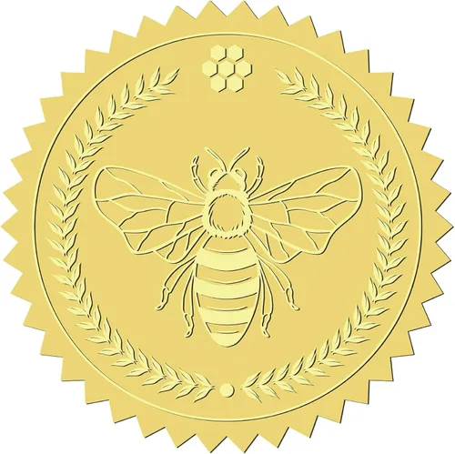 Miniatura 10 de CRASPIRE 408 sellos de certificado en relieve de 2 pulgadas con texto en relieve «You Make a Difference» («You Make a Difference») Sellos en relieve