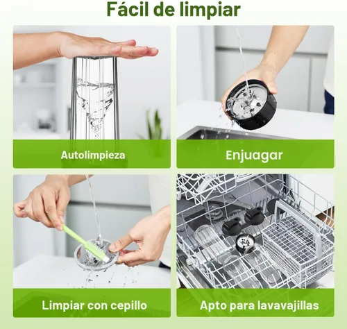 Miniatura 5 de KOIOS Licuadora para Batidos, Licuadora Personal para Batidos y Smoothies con 3 * 22oz Vasos Para Llevar, Batidora de Smoothies de 22000 RPM