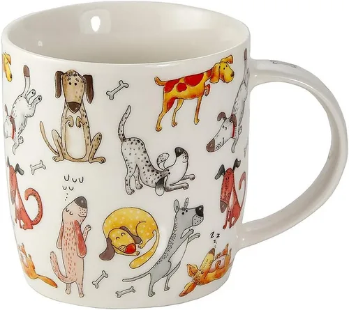 Miniatura 5 de SPOTTED DOG GIFT COMPANY Tazas para perros, juego de 4 tazas de café de 12 onzas, divertidas tazas de té de cerámica con temática de perros, aptas