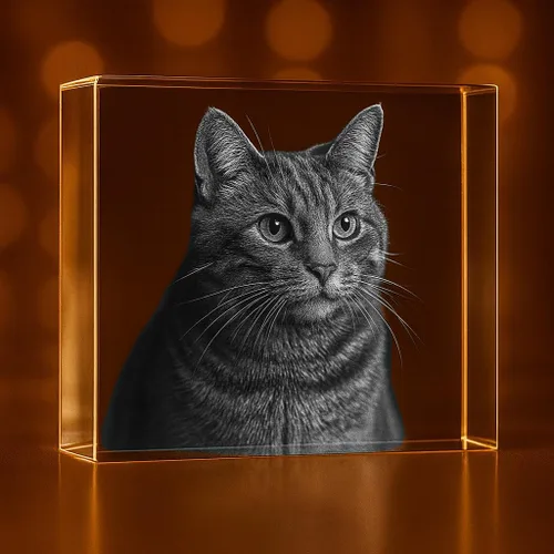 Miniatura 13 de Rectángulo de fotos de cristal grabado en 3D personalizado Recuerdo grabado con láser personalizado Regalo Decoración Regalo conmemorativo