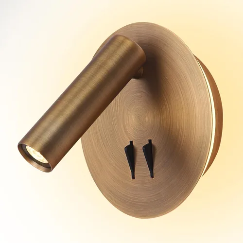 Miniatura 9 de ZEROUNO Lámpara de lectura de montaje en pared para dormitorio, lámpara de pared nocturna retroiluminada, aplique cableado con interruptor