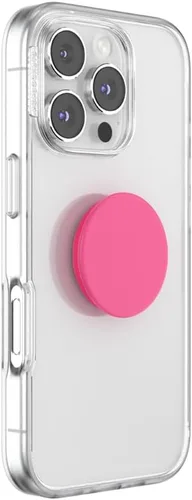Miniatura 3 de PopSockets Agarre para teléfono con soporte expandible, agarre adhesivo, color rosa neón
