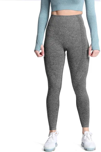 Miniatura 4 de Aoxjox Leggings de cintura alta para mujer para entrenamiento gimnasio sin costuras pantalones de yoga
