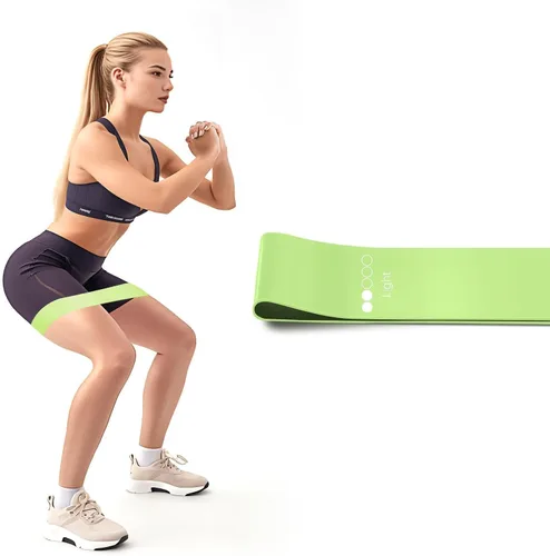 Banda de látex para entrenamiento, banda de resistencia para hombres y mujeres, banda de goma para pilates y yoga, equipo de ejercicio para piernas,