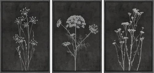 Miniatura 144 de NWT Juego de Arte de Pared de Lienzo Enmarcado Bosque Blanco y Negro Reflejo de Lago Paisaje Naturaleza Vida Silvestre Arte de Fotografía Rústico
