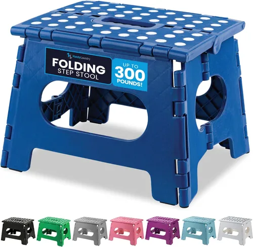 Miniatura 26 de Handy Laundry Taburete plegable de paso - Taburete plegable lo suficientemente resistente para apoyar a adultos y lo suficientemente seguro