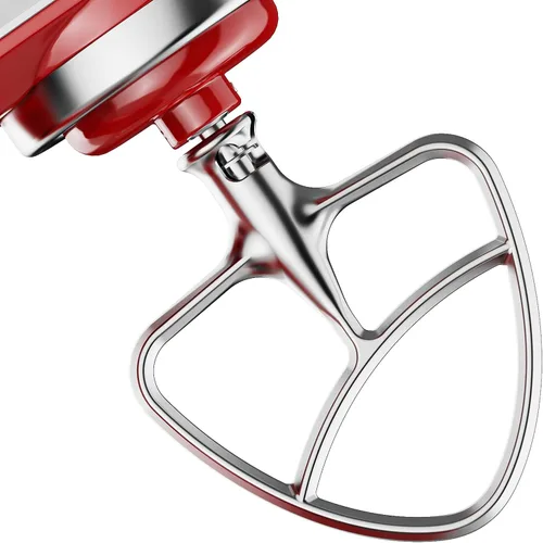 Cofun Accesorio de paleta de acero inoxidable para mezclador KitchenAid, batidor plano para mezclador KitchenAid, se adapta a mezclador de cabeza