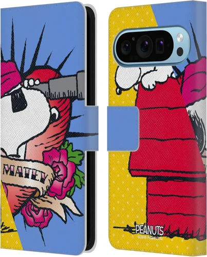Miniatura 26 de Head Case Designs Officially Licensed Peanuts Snoopy & Woodstock 2 Halfs and Laughs Leather Wallet Case Compatible with Google Pixel 8 Snoopy