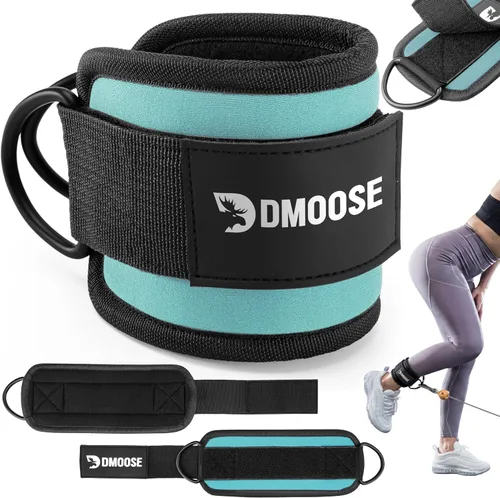 Miniatura 36 de DMoose Fitness Ankle Strap for Cable Machine - One Size Fit with Premium Padding Cuffs, Ankle Bands for Working Out, Booty Workouts, Leg Extension