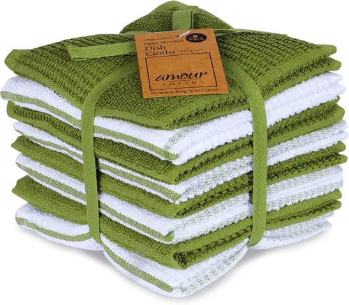 Miniatura 22 de Amour Infini paños de cocina y repasadores, 100 % algodón, muy absorbentes, se pueden lavar a máquina