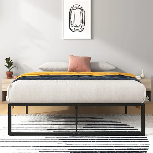 Miniatura 11 de Zinus Plataforma de cama/Base de colchón de 12 pulgadas, no necesita sommier/soporte de rejilla de metal, cama doble